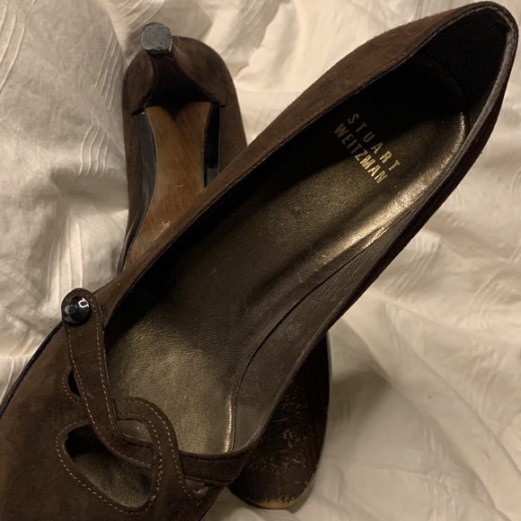 Stuart Weitzman Chocolate Suede Pumps - Picture 7 of 7
